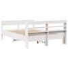 vidaXL Letto senza Materasso Bianco 140x190 cm Legno Massello di Pino