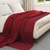 vidaXL Coperte da Pile 6 pcs Rosso Bordeaux 240 x 220 cm Panno