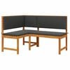 vidaXL Sedia da Giardino con cuscino Marrone 140 x 100 x 91cm