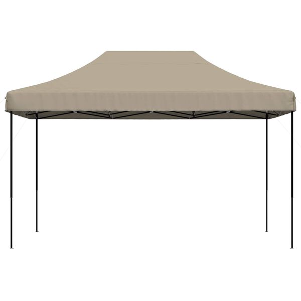 vidaXL Tenda da Festa Pieghevole Pop-Up Tortora 292x292x315 cm