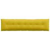 vidaXL Cuscino per Schiena Giallo 200 x 50 cm Tessuto in Cords
