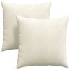 vidaXL Cuscini da Divano 2 pcs Crema 80 x 80 cm Tessuto in Cords