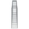 vidaXL Cesti Gabbioni ad Arco 2pz 400x30x100/120 cm Ferro Zincato