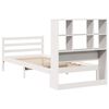 vidaXL Letto Libreria senza Materasso Bianca 90x200 cm Legno di Pino
