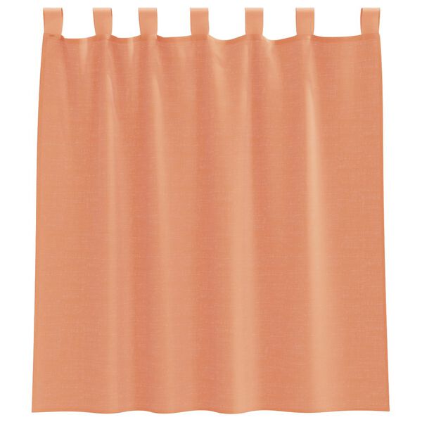 vidaXL Tende in Voile con Passanti 2 pz Terracotta 140x140 cm