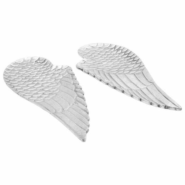 vidaXL Cesto di frutta 2 pcs Argento 40 x 18 x 4 cm Alluminio