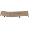 vidaXL Struttura del letto Cappuccino 200 x 200 cm Tessuto