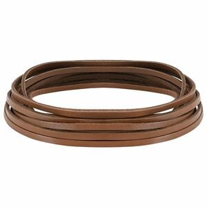 vidaXL Cinturino in pelle Marrone 1000 x 0,3 cm Pelle
