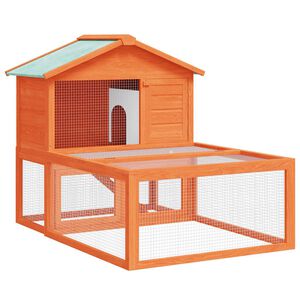 vidaXL Conigliera all'Aperto per Animali Piccoli in Legno