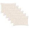 vidaXL Federa 6 pz HOUTEN Bianco 50 x 75 cm