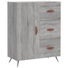 vidaXL Credenza Grigio Sonoma 69,5x34x180 cm in Legno Multistrato