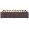 vidaXL Giroletto senza Materasso Marrone Scuro 120x200 cm Tessuto