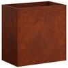 vidaXL Vaso da giardino Ruggine 50 x 30 x 50 cm Acciaio Corten