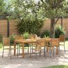 vidaXL Set da Pranzo per Giardino 7 pcs Grigio Poly Rattan