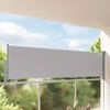 vidaXL Tenda da Sole Laterale Retrattile 100 x 300 cm Grigia