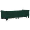 vidaXL Divano Letto Estraibile Cassetti Verde Scuro 80x200cm Velluto