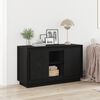 vidaXL Credenza Rovere Nero 102 x 35 x 60 cm Legno multistrato