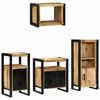 vidaXL Set di mobili per il bagno 4 pcs Legno di mango massello