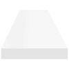 vidaXL Scaffali a Parete 4 pz Bianchi 120x23,5x3,8 cm in MDF