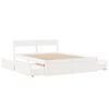 vidaXL Letto senza Materasso Bianco 140x200 cm Legno Massello di Pino