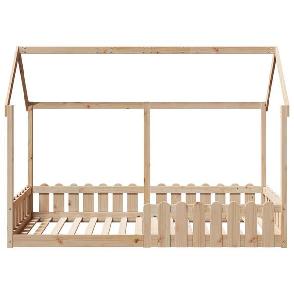 vidaXL Giroletto Casetta per Bambini 90x200 cm Legno Massello di Pino