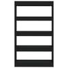 vidaXL Libreria/Divisorio Nero 80x30x135 cm in Truciolato