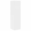 vidaXL Mobile angolare Bianco Lucido 27,5x27x102cm Legno multistrato