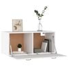 vidaXL Mobile a Parete Bianco 80x36,5x35 cm in Legno Multistrato