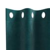 vidaXL Tende oscuranti 2 pcs Verde Scuro 140 x 175 cm Velluto