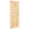 vidaXL Porta Scorrevole con Set Hardware 80x210 cm Legno Massello Pino