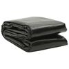 vidaXL Copertura per Piscina Nera 732x366 cm in PE