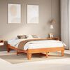 vidaXL Letto senza Materasso Marrone Cera 150x200 cm in Legno di Pino