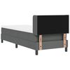 vidaXL Letto a molle con materasso Grigio scuro 200 x 80 cm Poliestere