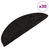 vidaXL Tappetini Autoadesivi per Scale 30 pz Antracite 56x17x3 cm