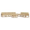 vidaXL Set di divani da esterno 7 pz Bianco e Beige