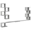 vidaXL Mensola per TV da muro Grigio Cemento 180 x 15 x 94 cm