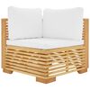 vidaXL Set Divani da Giardino 6 pz con Cuscini Legno Massello di Teak
