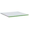 vidaXL Topper per materasso Bianco e Verde 180 x 200 cm