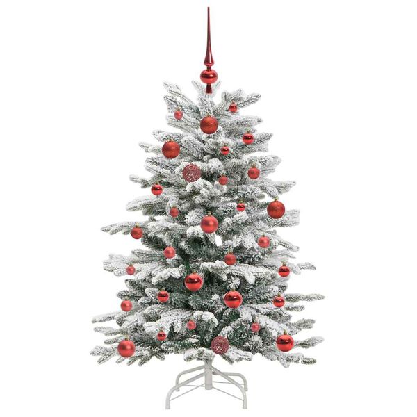 vidaXL Albero di Natale Artificiale con Rami Pieghevoli Bianco 120 cm