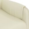 vidaXL Poltrona Massaggiante Elettrica Crema Similpelle