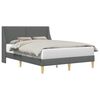 vidaXL Struttura del letto Grigio Scuro 153 x 203 cm Tessuto