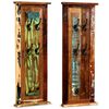 vidaXL Appendiabiti 2 pz in Legno Massello di Recupero 38x100 cm