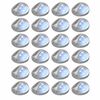 vidaXL Lampade Solari da Parete da Esterno a LED 24 pz Rotonde Argento