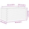 vidaXL Fioriera da Giardino 90x60x46 cm in Legno di Pino Impregnato