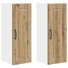 vidaXL Armadietto a muro PORTO 2 pz Rovere artigianale