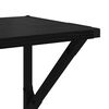 vidaXL Scaffali da parete 2 pcs Rovere Nero 60 x 25 x 25,5 cm