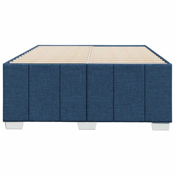 vidaXL Giroletto senza Materasso Blu 120x200 cm in Tessuto