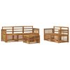 vidaXL Set divani 6 pcs Legno di Acacia Massello