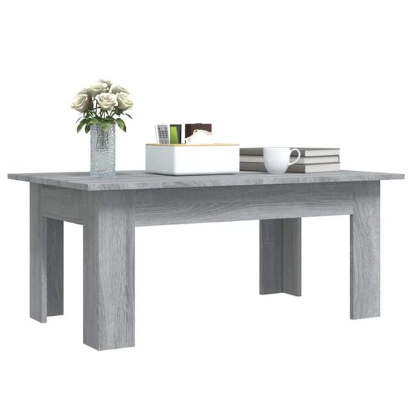vidaXL Tavolino da Salotto Grigio Sonoma 100x60x42cm Legno Multistrato