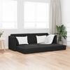 vidaXL Divano-letto da pavimento 200cm Nero Velluto
